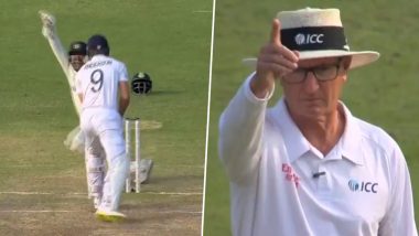 Exceptional! Dhruv Jurel Shows Brilliant Glovework Behind the Wicket to Take James Anderson's Catch During IND vs ENG 4th Test 2024 (Watch Video)